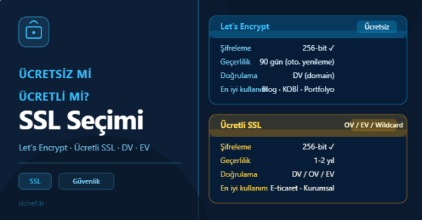 Let's Encrypt mi, Ücretli SS...